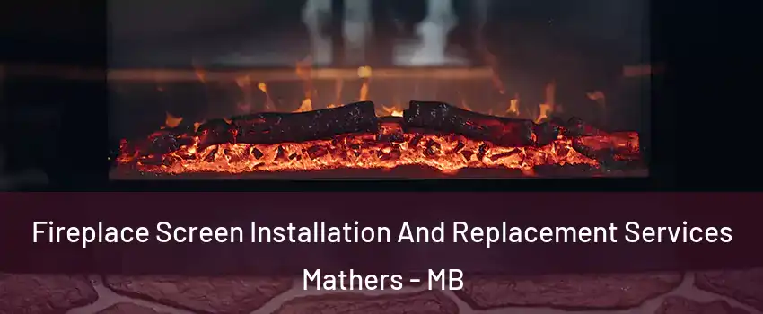  Fireplace Screen Installation And Replacement Services Mathers - MB