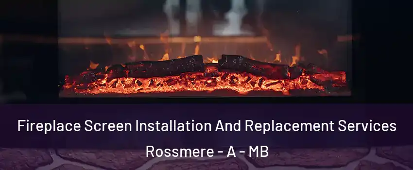  Fireplace Screen Installation And Replacement Services Rossmere - A - MB