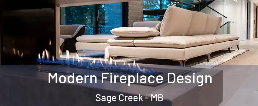  Modern Fireplace Design Sage Creek - MB