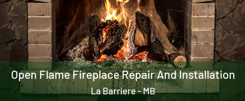  Open Flame Fireplace Repair And Installation La Barriere - MB