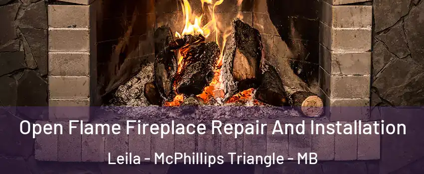  Open Flame Fireplace Repair And Installation Leila - McPhillips Triangle - MB