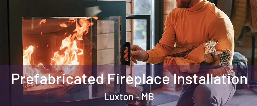  Prefabricated Fireplace Installation Luxton - MB